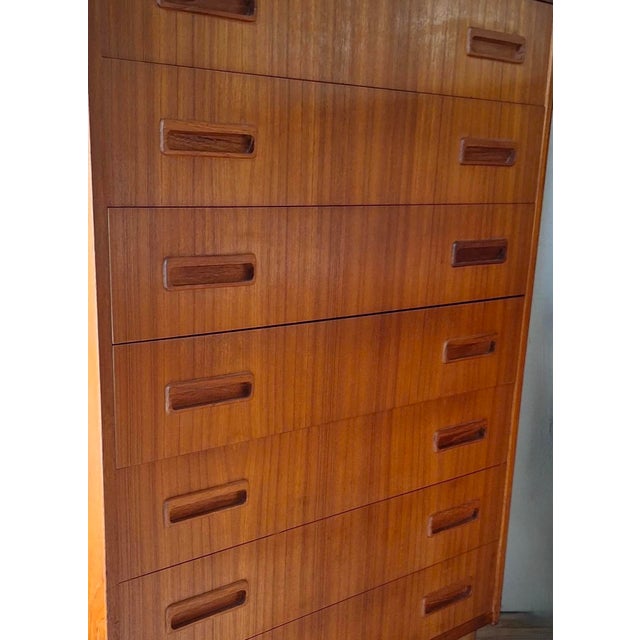 Danish Teak Chest of Drawers from Borge Dam, 1960s For Sale - Image 5 of 10