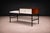 Phone Bench in Rosewood, Fabric & Metal, Geraldo De Barros, 1950s For Sale - Image 10 of 12