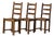 Brutalist Dining Chairs, France, 1950s, Set of 3 For Sale