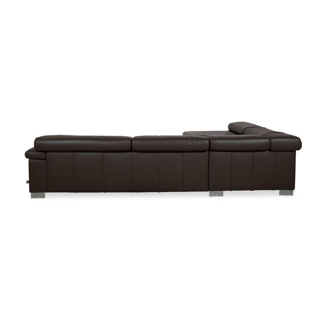 Brown Leather Courage Corner Sofa with Manual Function from Ewald Schillig For Sale - Image 17 of 18