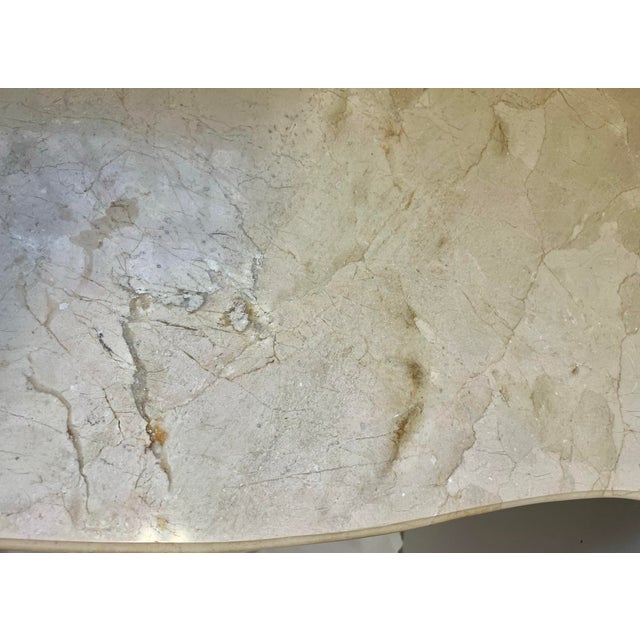 Brown Nice Ornate Country French Design Chest or Drawers or Dry Sink With Marble Top For Sale - Image 8 of 8