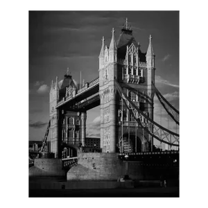 2000 R Von Gotz 'Tower Bridge, London' Photography Black & White Germany Offset Lithograph