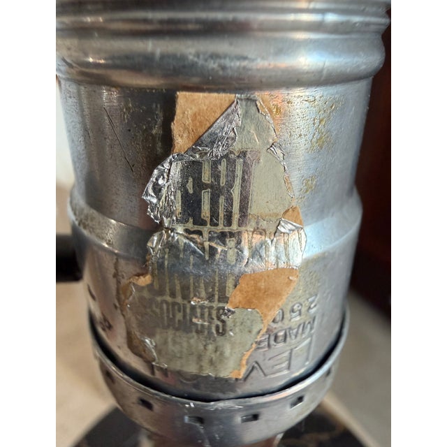 Textile Robert Sonneman Cylindrical Marble Lamp For Sale - Image 7 of 17