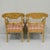Set of Biedermeier Swedish Carver Chairs in Quilted Golden Birch, 1920s For Sale - Image 4 of 5