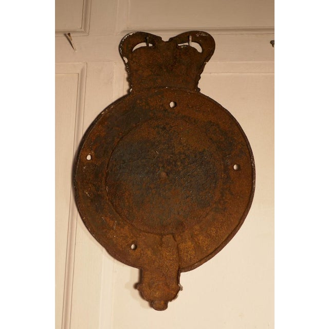 1900 - 1909 West Riding Constabulary Cast Iron Wall Plaque, 1900s For Sale - Image 5 of 8