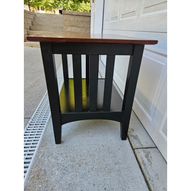 Ethan Allen Cherry Top American Impressions Mission Style Side Table For Sale - Image 6 of 10