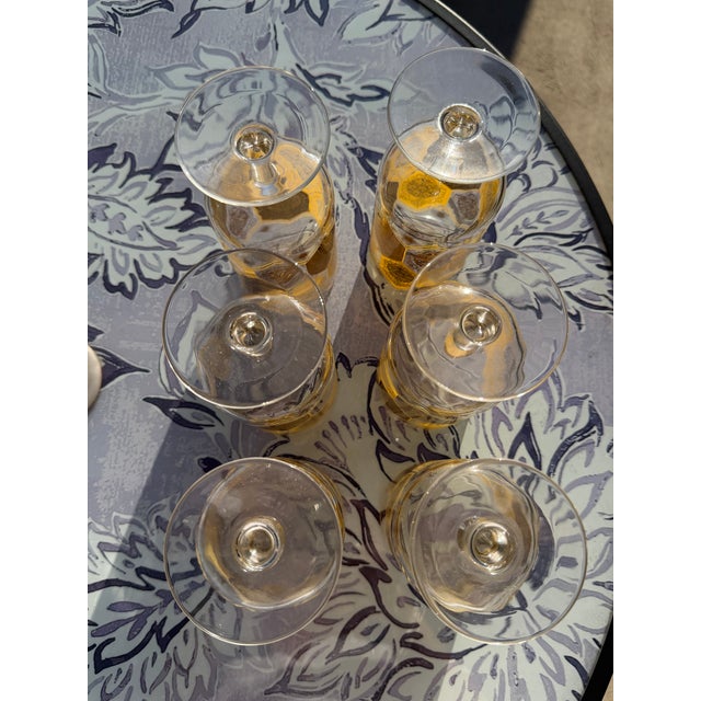 1960s Cera Ned Harris Pineapple Motif Glasses - Set of 6 For Sale - Image 6 of 7