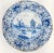 Dutch Delft Faience Blue and White Charger For Sale - Image 13 of 13