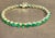 16 Ct Natural Pear Shape Emerald Cocktail Tennis Bracelet 14 Kt Yellow Gold 7" For Sale - Image 9 of 18