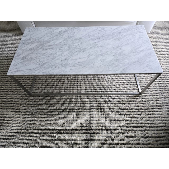 2010s Blu Dot Marble Coffee Table For Sale - Image 5 of 7