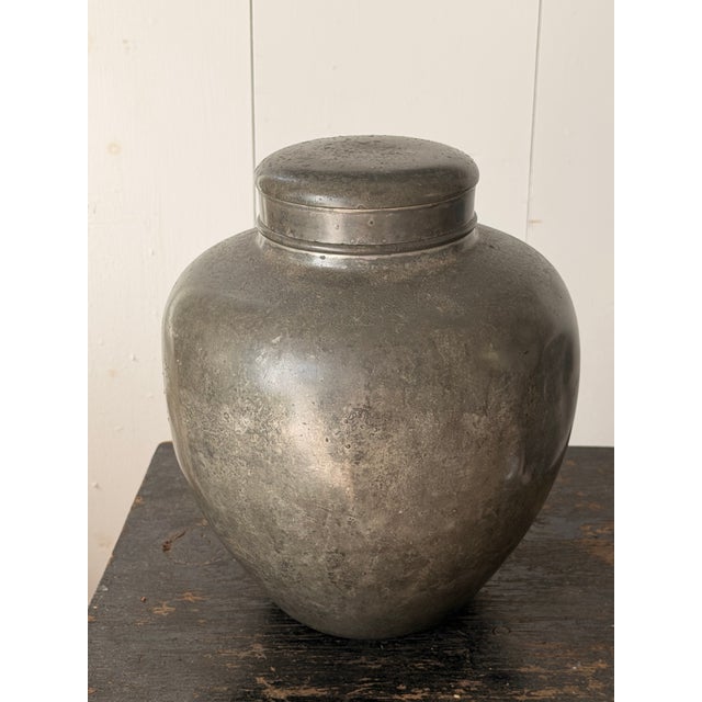 Metal Early 20th Century Cast Zinc Vase or Urn For Sale - Image 7 of 12