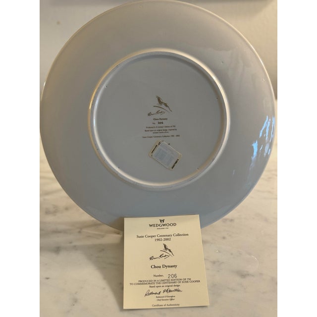 Set of 12 14k Gold Dinner Plates Limited Edition by Susie Cooper Wedgwood Chou Dynasty With Certificates of Authenticity For Sale - Image 9 of 11