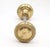 Traditional Vintage Pair of Brass Braided Passage Door Knobs For Sale - Image 3 of 4
