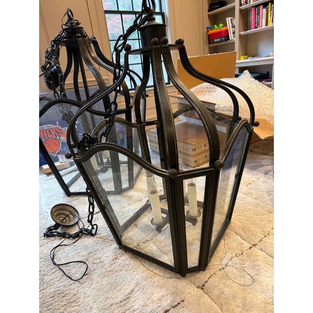Metal 1990s Large Dennis & Leen Navarre Lanterns - a Pair For Sale - Image 7 of 14
