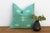 Textile Aqua Trail Cactus Silk Moroccan Pillow For Sale - Image 7 of 7