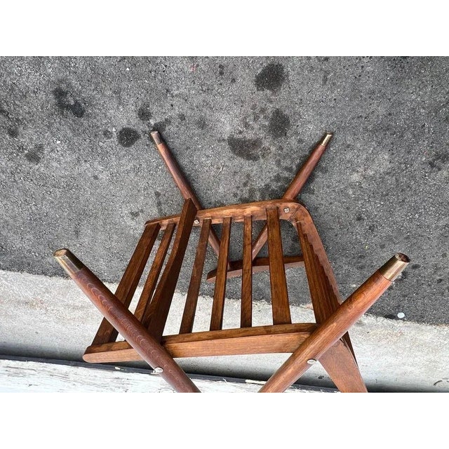 Mid Century Wooden Lounge Chair For Sale In Washington DC - Image 6 of 18