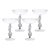 Climbing Cacti Cactus Tequila Cocktail Glasses, Set of 4- Smoke Grey For Sale