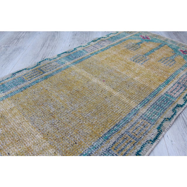 Textile Vintage Turkish Rug - 23.5"x48.5" For Sale - Image 7 of 10