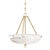 Hudson Valley Lighting Mark D. Sikes Somerset 3-Light Pendant with Rattan Accent, Brass For Sale In New York - Image 6 of 6