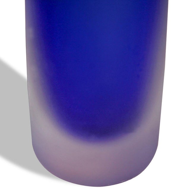 Set of 4 Blown Glass Flute Vases Murano Attributed Chairish