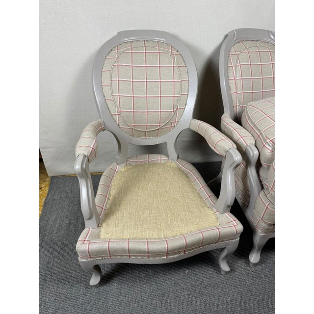 Set of 19th Century Style Armchairs For Sale - Image 3 of 13