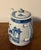Blue Antique 19th Century Chinese Export Blue & White Canton Porcelain Tea Pot For Sale - Image 8 of 12