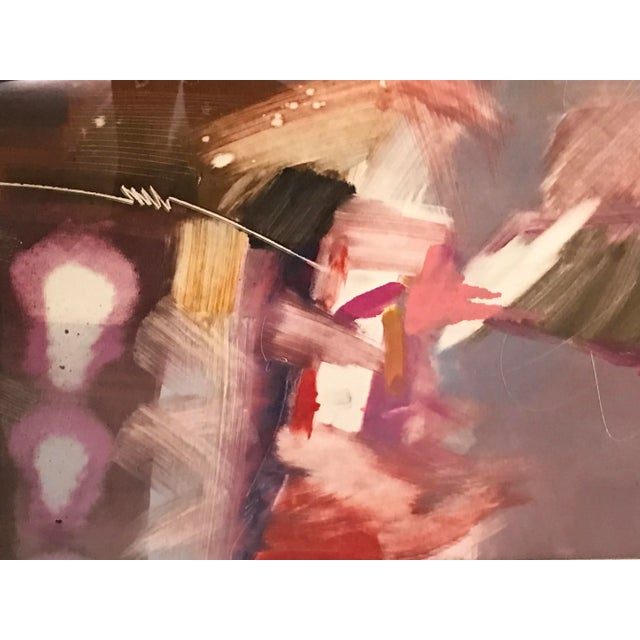 Victor Gomez Abstract Unique Monotype Modern Art 1985 For Sale - Image 9 of 9