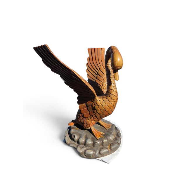 This product is a beautifully crafted handmade Italian swan center table decor. Standing at a height of 32 inches and with...