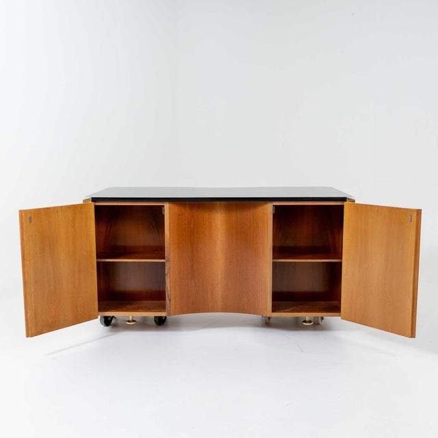 Brown Mid-20th Century Executive Desk by Luigi Caccia Dominioni for Azucena, Italy For Sale - Image 8 of 16
