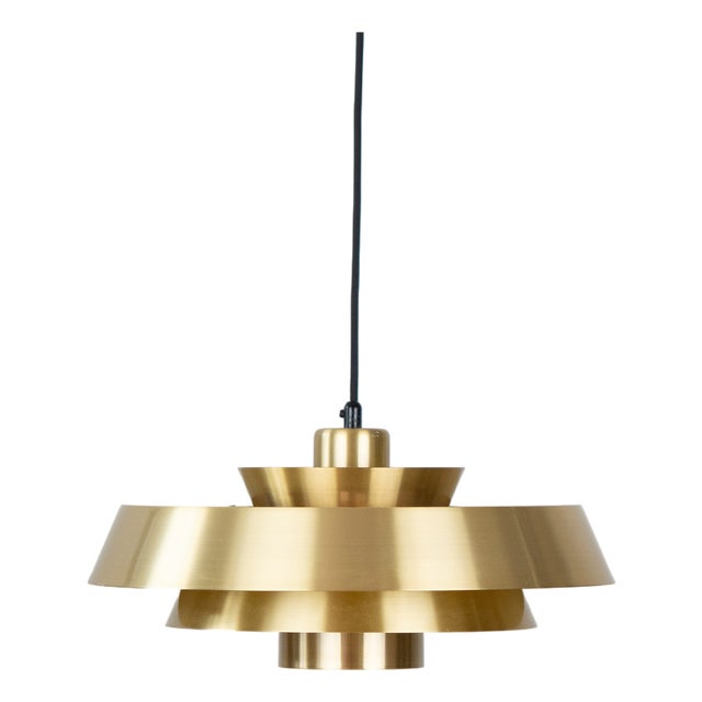Vintage Danish Nova Pendant Lamp by Jo Hammerborg for Fog & Mørup, 1963 For Sale