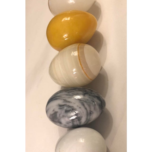 Stone Vintage Italian Marble Eggs (Set of 7) For Sale - Image 7 of 11