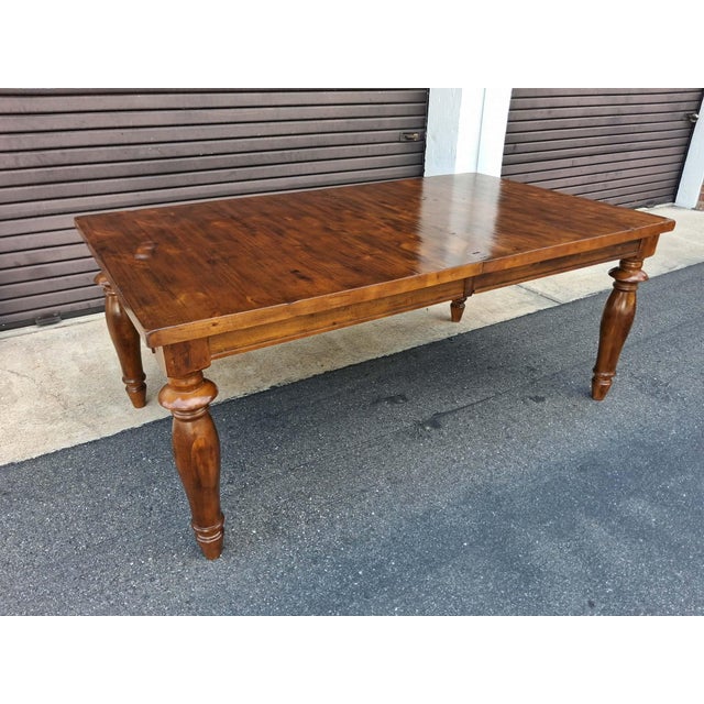 Dining Table Rustic Farmhouse Style With 24" Butterfly Leaf. For Sale - Image 4 of 18