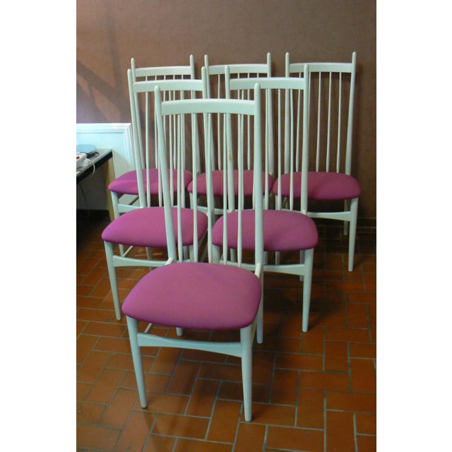 This set of six Model 6205 chairs originates from the 1960s. It is designed by E.M. Dettinger for Lucas Schnaidt and was...