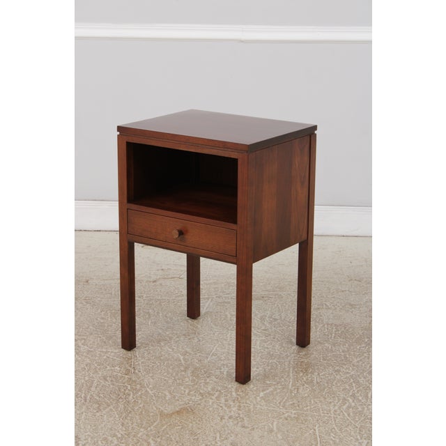 Stickley Pair of Stickley Metropolitan Cherry 1 Drawer Nightstands For Sale - Image 4 of 15