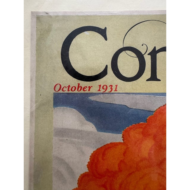 Original period front cover from the October 1931 issue of Woman's Home Companion, featuring an elegant Art Deco woman in...