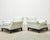 A. Rudin Pair of A. Rudin 619 Modern Ebonized Ming Style Lounge Chairs For Sale - Image 4 of 18