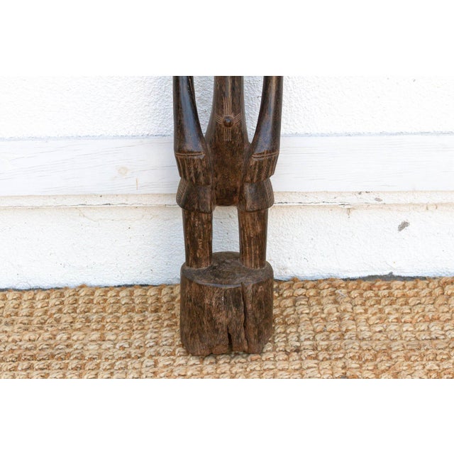 Early 20th Century Antique Semi-Abstract Mumuye Guardian Figure For Sale - Image 5 of 8