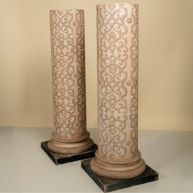 Italian Pedestals, 1950s, Set of 2 For Sale - Image 4 of 4
