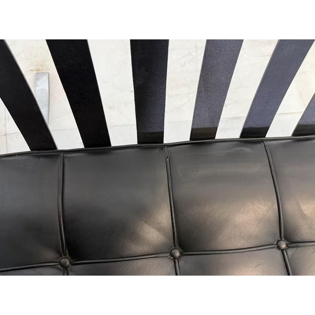 Leather Barcelona Chair by Ludwig Mies van der Rohe for Knoll Inc. For Sale - Image 13 of 18