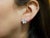 Metal 14K Solid White Gold Natural Diamond Cluster Butterfly Stud Earring For Sale - Image 7 of 8