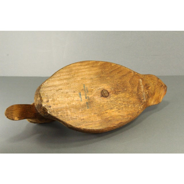 Early 20th Century Carved Wood Duck Decoy, S. Laity Woodcarvers Lancaster, Pennsylvania For Sale - Image 16 of 17