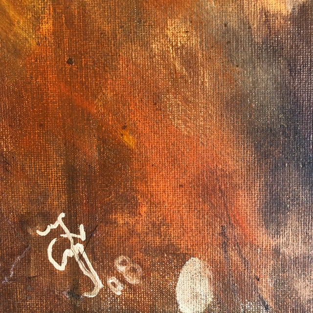 Original painting on stretched canvas 16 x 20 signed bottom right Hungarian artist Unframed (Agora Gallery show NY )