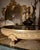 19th Century Italian Empire Mercury-Gilded Bronze Mirrored Plateau Centerpiece For Sale - Image 12 of 14