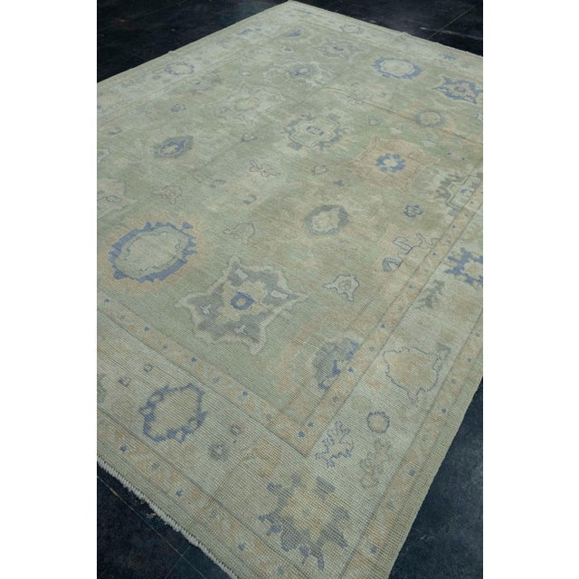 Turkish Oushak Rug 8'3" x 10'11" #17846 For Sale - Image 3 of 8
