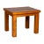 Chinese Vintage Natural Wood Side Table with Square Legs and Contemporary Design For Sale - Image 10 of 10