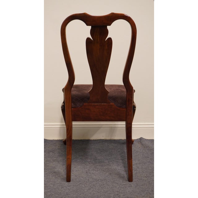 Cresent Furniture Solid Cherry Traditional Queen Anne Style Dining Side Chair For Sale In Kansas City - Image 6 of 9