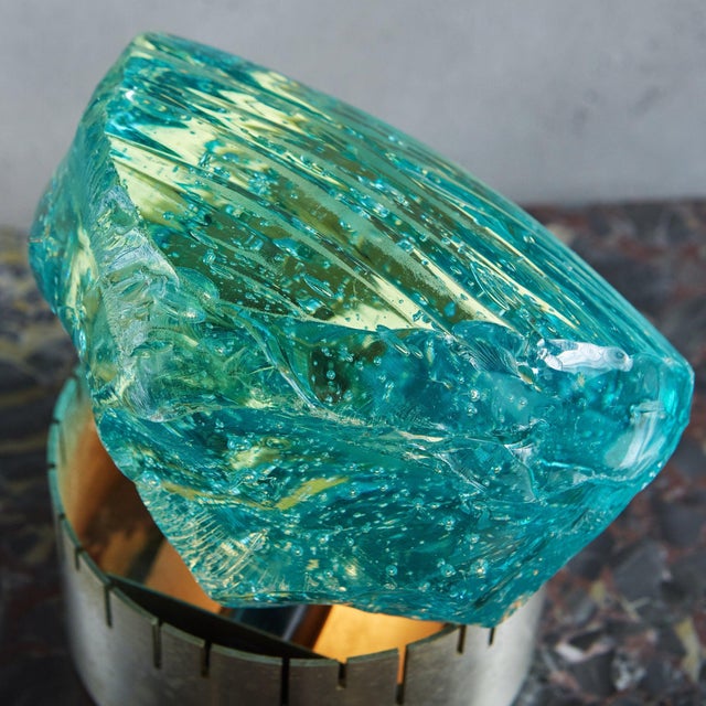 Globular Bubble Glass Table Lamp by Max Ingrand for Saint-Gobain, France 1960s For Sale - Image 11 of 11