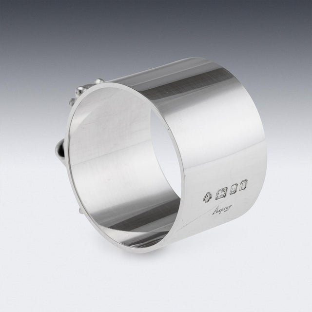 20th Century English Silver Napkin Ring from Asprey, London, 1993 For Sale - Image 6 of 10