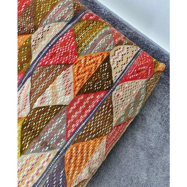 Large Bohemian Vintage Tribal Moroccan Handmade Floor Cushions, Poof or Pillow For Sale In New York - Image 6 of 9