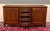 Antique French Louis XV Bow Front Buffet Sideboard Server Carved Oak C. 1930s For Sale - Image 12 of 18
